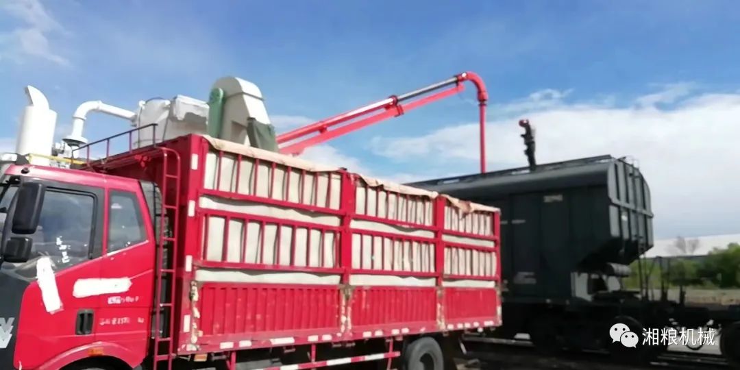 China Xiangliang Grain unloaders are applied to transport grain in the area of China-Europe Rail Freight